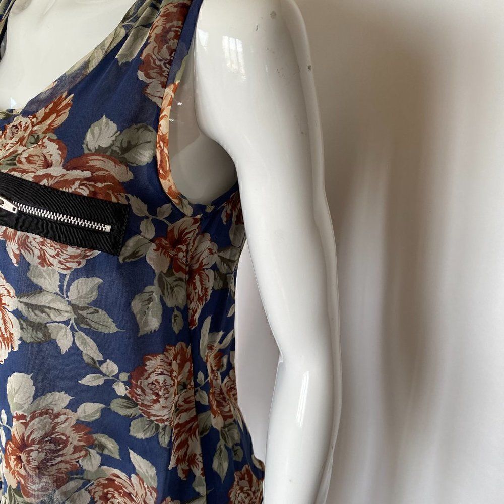 Alisha Levine for Coop Floral Flowy Silk Tank Top - Picture 4 of 6